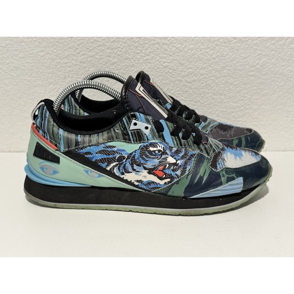 KENZO PARIS Mens Crazy Tiger Running Shoe US Size 7.5 UK Size 40 Blue Sneaker main image 10